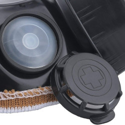 Men Army Masque Respirateur Double Duo Breath Noir
